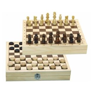 Jeujura Jeux De Dames Et D'échecs - C En Bois