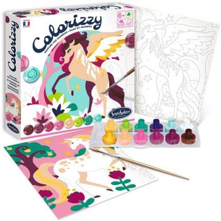 Peinture Acrylique - Colorizzy - Licornes - Peinture A Numéro Pour Jeunes Artistes - Des 8 Ans