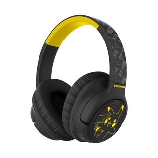 Casque Audio Bluetooth 5.3 Pour Enfant Anc Led Pikachu Pliable Noir Pokemon