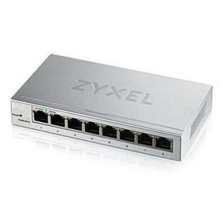Commutateur Réseau De Bureau Zyxel Gs1200-8-eu0101f 16 Gbps Lan Rj45 X 8 Métallisé