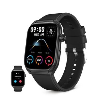 Ksix Bxsw28n Smartwatche Et Montre De Sport 5,23 Cm (2.06") Amoled Numérique 401 X 502 Pixels Écran Tactile Noir