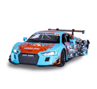 Miniature Voiture Jamara Noel Garcon Audi R8 Lms 1:24 Bleue Metal