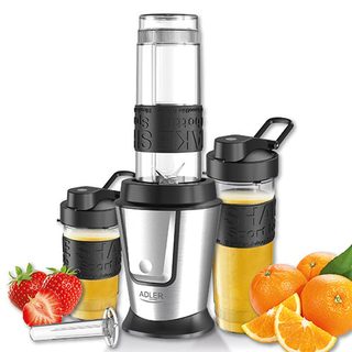 Adler Ad 4081 Blender 0,57 L Blender Sport 800 W Noir, Acier Inoxydable, Translucide
