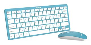 Pantone Pt-kb09g1 Clavier Souris Incluse Maison Rf Sans Fil Qwerty Italien Bleu