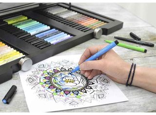 Faber-castell Feutre Pitt Artist Pen, Bleu Phthalo