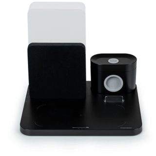 Thomson CL800i - Réveil lumineux et station de charge 4-en-1 - Lampe de chevet avec différentes intensités et couleurs