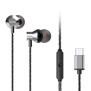 Aiwa Estm-50usb-c Casque Avec Fil Ecouteurs Appels/musique Usb Type-c Argent