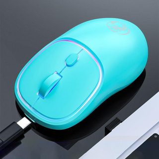 Souris Sans Fil Silencieuse Rechargeable 1600 Dpi Rose Pour Pc Et Mac