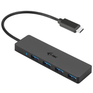 Usb-c Hub I-tec Avec 4 Ports Usb 3.0 Avec Câble Intégré 20cm
