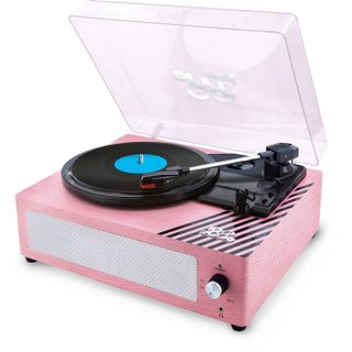 Platine Vinyle 3 Vitesses - Vintage Vinyl Player - Rose - Des 12 Ans