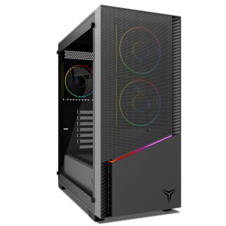 Tour Pc Gaming Atx Yeyian Elara Ycm-apela-m1, Verre Trempé, Acier Noir, 4 Ventilateurs