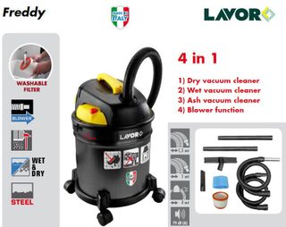 Aspirateur 4 En 1 (cendre, Poussière,eau Et Fonction Soufflerie) 1000w 20l 35l/s Freddy Lavor