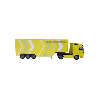 Camion Miniature Collection Actros 1857 1:32 Avec Remorque Jaune Newray