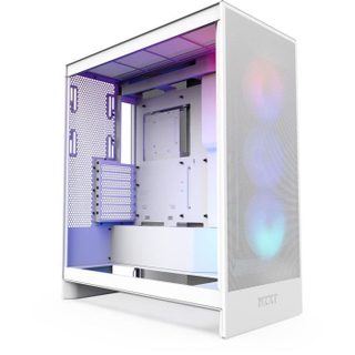 Boitier Moyen-tour - Cm-h72fw-r1 - H7 Flow Rgb Avec Ventilateurs Rgb Inclus - Blanc