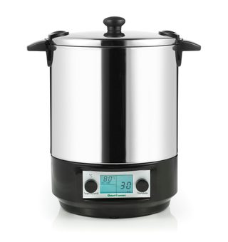 Stérilisateur De Bocaux Électrique Cuve Inox Avec Écran Lcd Et Minuteur 12l 1650w Nature&saveurs Nsst12ina