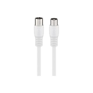 Goobay 66614 Câble Coaxial 3c-2v 2 M Iec Blanc