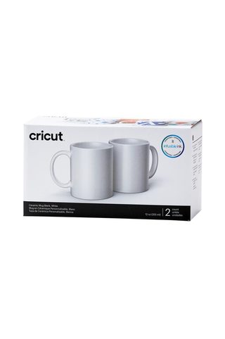Mugs Cricut 340 Ml Lot 2 Blanc Céramique Rond