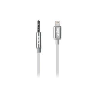 Adaptateur Audio Jack Sbs Ca11462454 Lightning Blanc