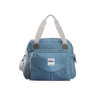 Beaba Sac À Langer Genève Ii Gamme Genève Ii Polyester Bleu Imprimé 44 X 30,5 X 26 Cm