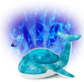 Veilleuse Baleine Little Dutch Tranquil Whale Rechargeable Bleu Textile