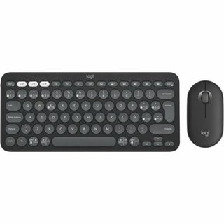 Clavier Et Souris Sans Fil Logitech Pebble 2 Combo Espagnol Qwerty Noir Gris Graphite