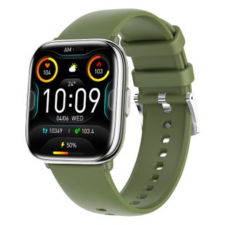 Montre Connectée Avec Suivi Santé Et Appels Bluetooth Autonomie 7j Vert Foncé Myphone