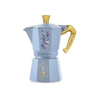 Cafetière Italienne Moka Express Bridgerton Aluminium Bleu Fleurs 250 Ml Bialetti