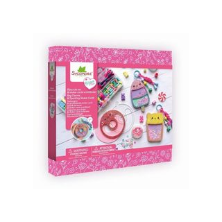 Coffret Bijoux Créatifs Sycomore Shake Cards Délices Porte-clés Pendentifs Milkshake Perles Scintillantes Multicolore