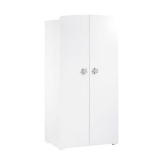 Babyprice Armoire chambre bébé 2 portes - Boutons étoile
