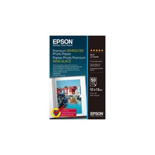 Papier Photo Premium Semi-brillant 10x15cm Blanc Epson