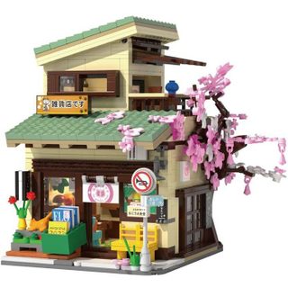 Bâtiments - Jeu De Construction - Epicerie Kitty - 921 Pieces - Des 14 Ans - Led Inclus