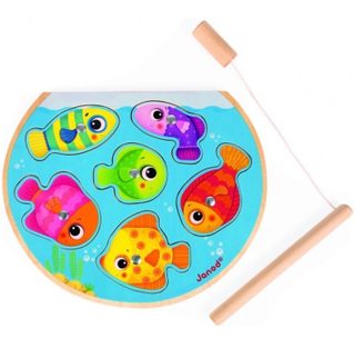 Puzzle Pêche Magnétique Juratoys-janod 27x22 Cm Multicolor Bois