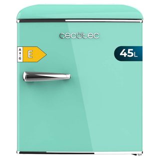 Cecotec Mini Frigo Bolero Coolmarket Tt Origin 45 Green E. Réfrigérateur Hauteur 55cm Et Largeur 44,7cm, Classe Énergéti