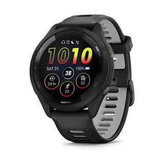 Boîtier Et Lunette Gps Garmin Forerunner 265 46 Mm Noirs Avec Bracelet En Silicone No