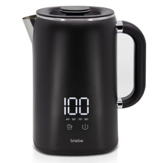 Eboil Bouilloire Électrique 1,7l Contrôleur De Température Numérique 45° À 100°c Briebe Kt1175blk Noir 1500w