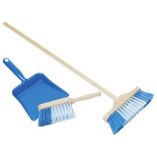 Goki Plastic Dustpan, Handbroom And Broom