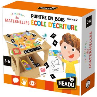 Jeu Écriture Et Lettres Headu Pupitre En Bois École D Écriture