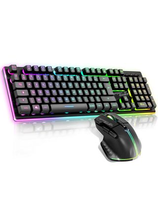 Spirit Of Gamer Cls-mk600sbk Clavier Souris Incluse Gaming Usb Azerty Français Noir
