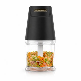 Kitchencook - Matt Pod - Noir - Mini Hachoir - 300 W - 2 Lames Inox