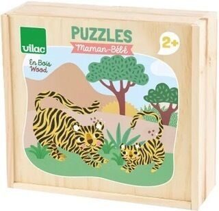 Puzzle Vilac Puzzles Maman Bebe Multicolor Bois