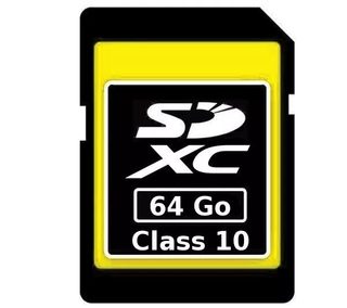 Carte Memoire Sd Sdhc Camera Camescope Appareil Photo Universelle Classe 10 - 64 Go - Yonis