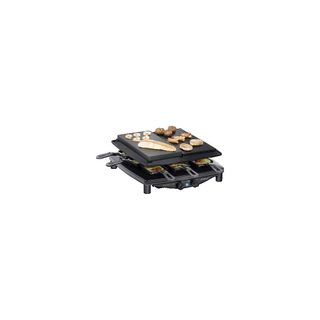 Appareil À Raclette Steba Raclette Rc 4 Plus Deluxe Pierre Naturelle Noir