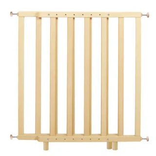Barriere De Sécurité Bébé - Pour Porte Et Escalier - De 62 A 106 Cm - Bois Naturel