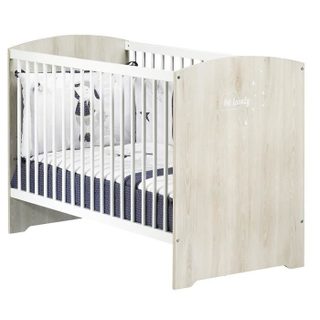 Lit Bébé A Barreaux - 120 X 60 Cm - Babyprice Smile - Hetre