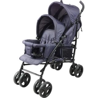 Poussette Canne Double - 6-36 Mois Pour Le Siege Avant (max 15 Kg) Et De 0-36 Mois (max 15 Kg) Pour Le Siege Arriere