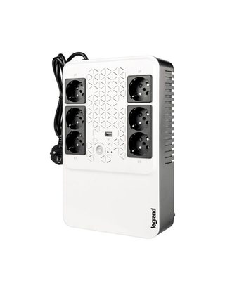Onduleur 6 Prises De Courant 2p+t Et Disjoncteur Intégré 600 Va 360 W