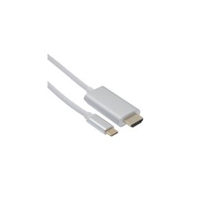 Apm 590480 Câble Hdmi 1,8 M Hdmi Type A (standard) Hdmi Type C (mini) Gris, Métallique