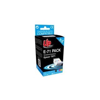Pack De 4 Cartouches Compatibles Epson T0715 Guépard E-71 Upprint