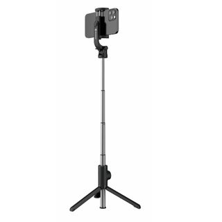 Perche À Selfie Bluetooth 2en1 Trépied Extensible Tête Rotative Noir Swissten