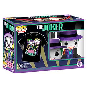 Pack Camiseta Y Figura Pop: Joker Con Altavoz Talla S